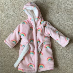 12 month rainbow bath robe - NEW!